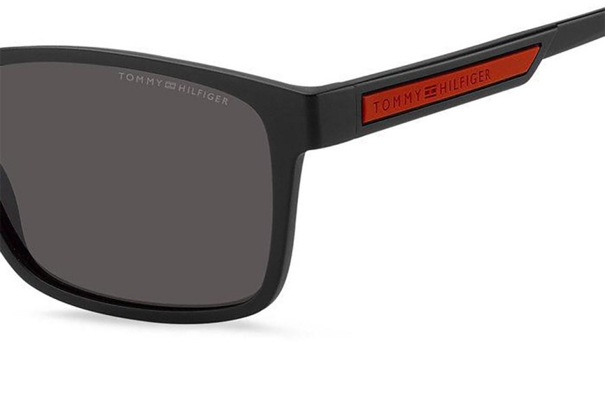 Okulary przeciwsłoneczne Tommy Hilfiger TH2089/S 003/IR Prostokątne Czarne