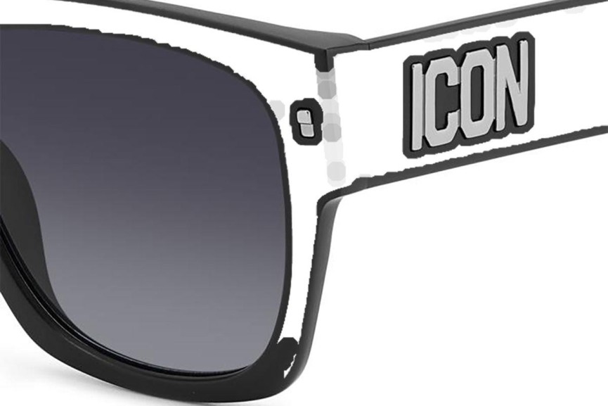 Okulary przeciwsłoneczne Dsquared2 ICON0004/S P5I/9O Kwadratowe Czarne