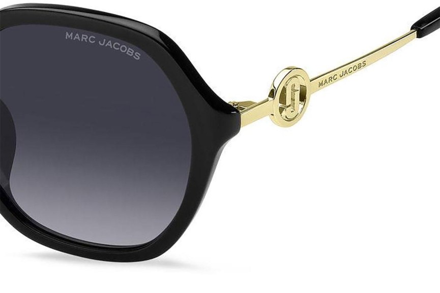 Okulary przeciwsłoneczne Marc Jacobs MARC728/F/S 807/9O Prostokątne Czarne