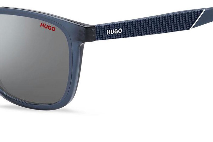 Okulary przeciwsłoneczne HUGO HG1306/S PJP/T4 Prostokątne Niebieskie