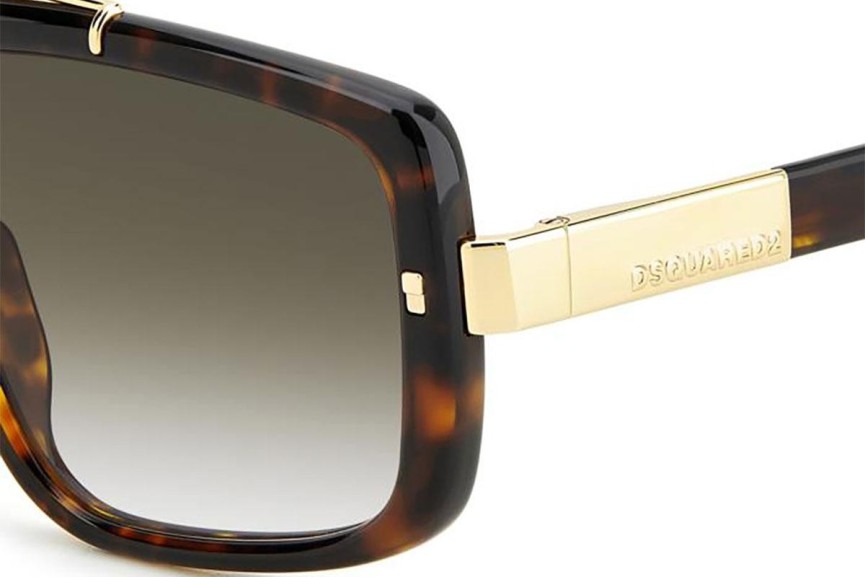 Okulary przeciwsłoneczne Dsquared2 D20120/S 086/9K Prostokątne Havana