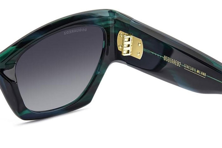 Okulary przeciwsłoneczne Dsquared2 D20132/S 6AK/9O Kocie oczy Zielone