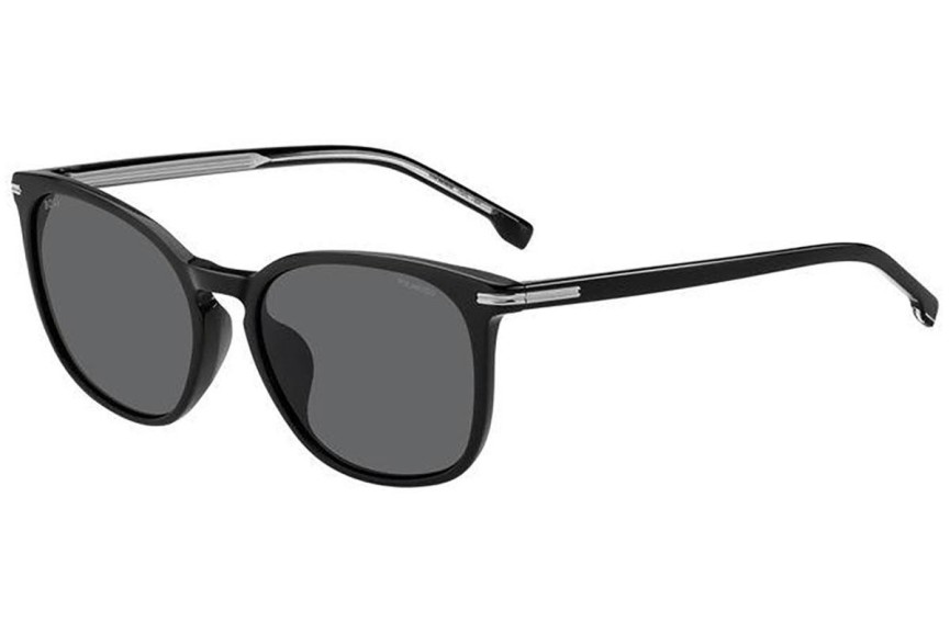 Okulary przeciwsłoneczne BOSS BOSS1668/F/SK 807/M9 Polarized Prostokątne Czarne