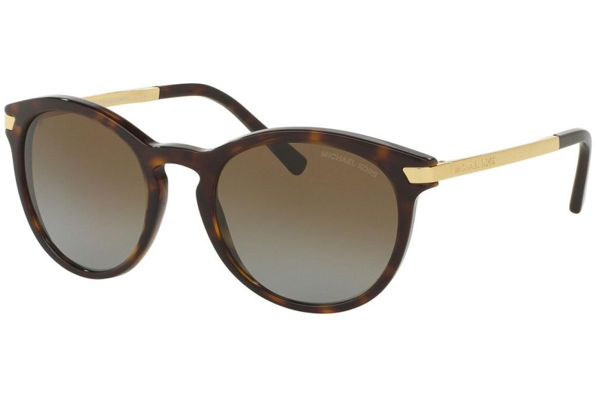 Okulary przeciwsłoneczne Michael Kors Adrianna III MK2023 3106T5 Polarized Okrągłe Havana