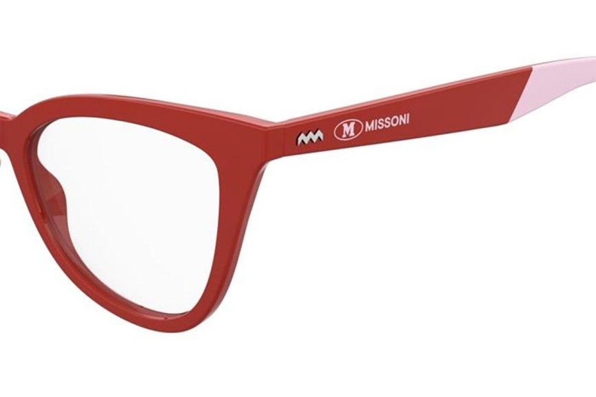 Okulary korekcyjne M Missoni MMI0176 C9A Prostokątne Czerwone