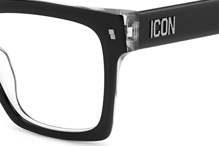 Okulary korekcyjne Dsquared2 ICON0019 7C5 Prostokątne Czarne