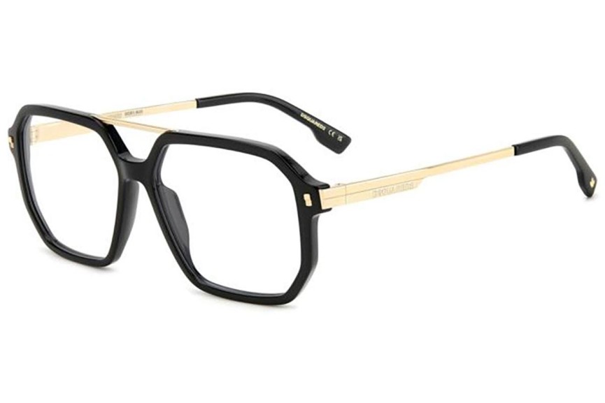 Okulary korekcyjne Dsquared2 D20123 2M2 Kwadratowe Czarne