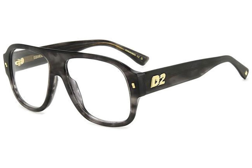 Okulary korekcyjne Dsquared2 D20125 2W8 Flat Top Szare