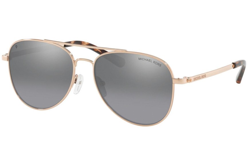 Okulary przeciwsłoneczne Michael Kors San Diego MK1045 110882 Polarized Pilotki (Aviator) Złote