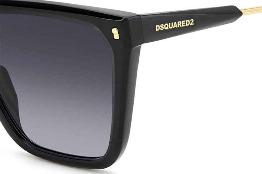 Okulary przeciwsłoneczne Dsquared2 D20135/S 807/9O Kwadratowe Czarne