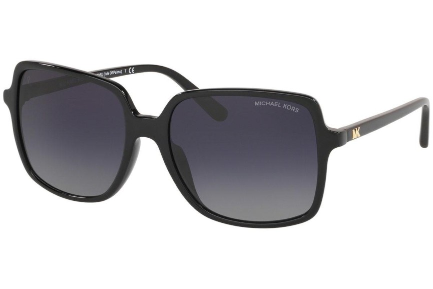 Okulary przeciwsłoneczne Michael Kors Isle of Palms MK2098U 3781T3 Polarized Oversize Czarne