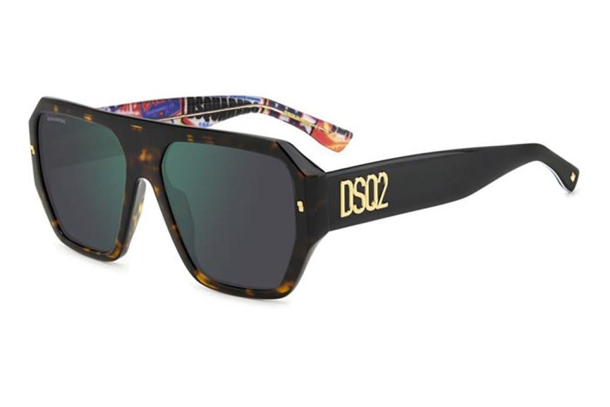 Okulary przeciwsłoneczne Dsquared2 D20128/S 2VM/MT Flat Top Wielokolorowe