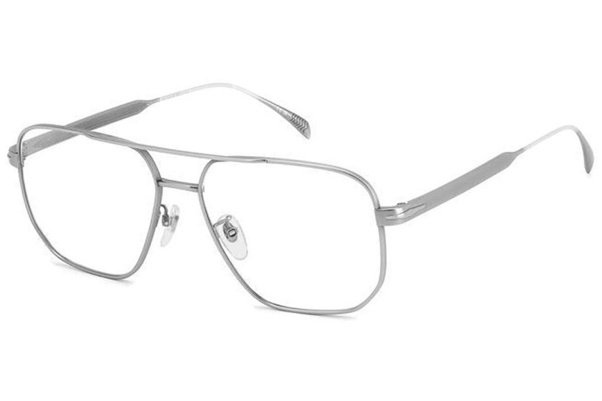 Okulary korekcyjne David Beckham DB7124 R81 Prostokątne Szare