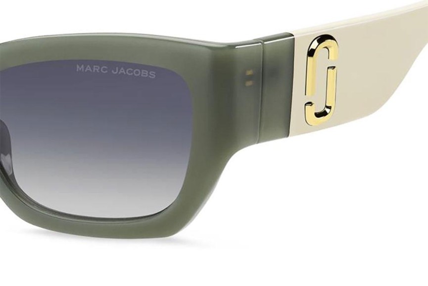 Okulary przeciwsłoneczne Marc Jacobs MARC723/S 1ED/GB Prostokątne Zielone