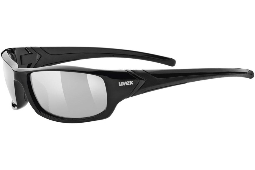 Okulary przeciwsłoneczne uvex sportstyle 211 Black S3 Prostokątne Czarne