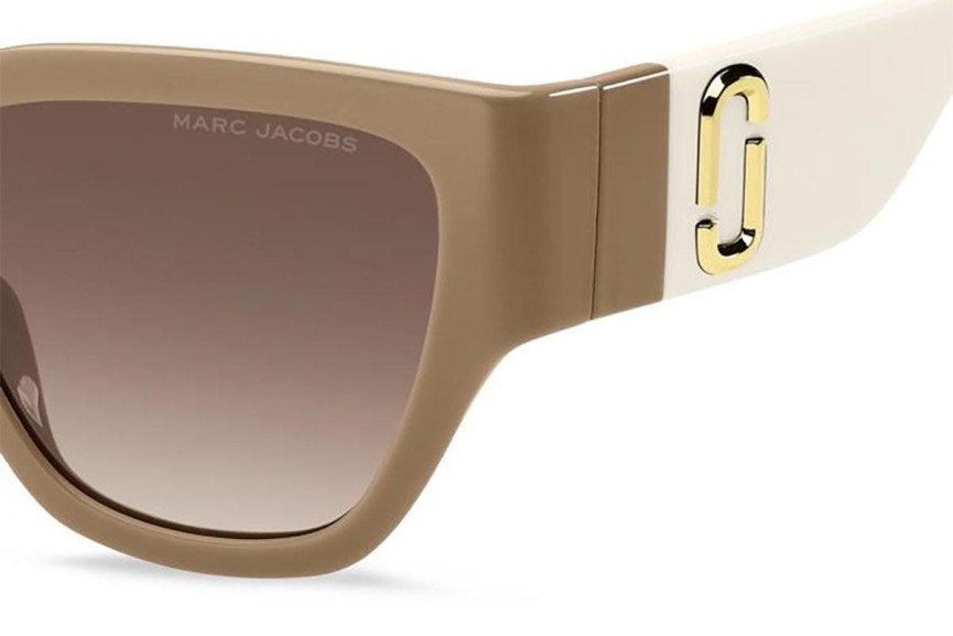 Okulary przeciwsłoneczne Marc Jacobs MARC724/S 10A/HA Prostokątne Beżowe