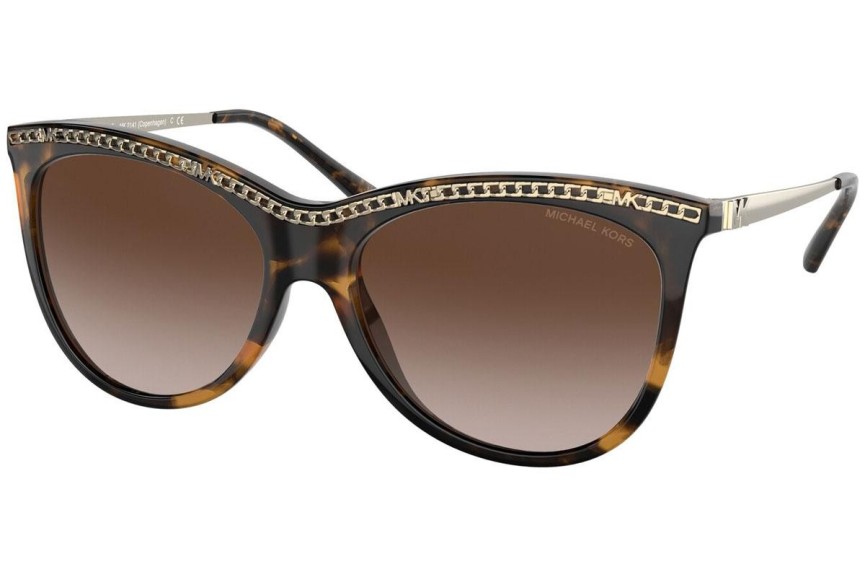 Okulary przeciwsłoneczne Michael Kors Copenhagen MK2141 300613 Kwadratowe Havana