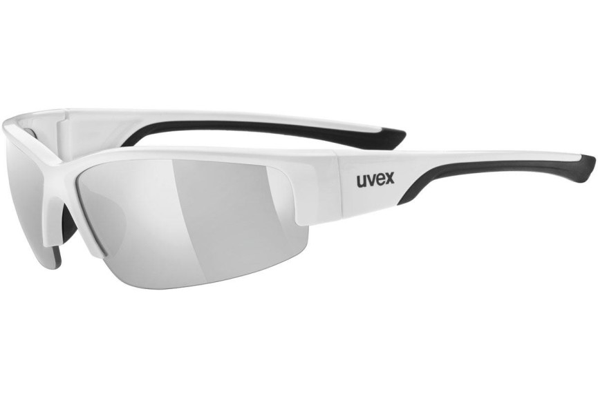 Okulary przeciwsłoneczne uvex sportstyle 215 White / Black S3 Prostokątne Białe