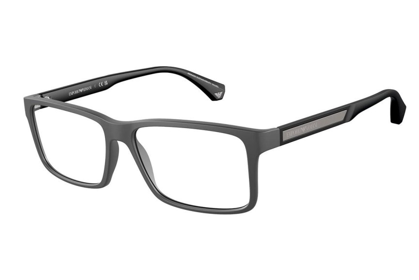 Okulary korekcyjne Emporio Armani EA3038 5126 Kwadratowe Szare