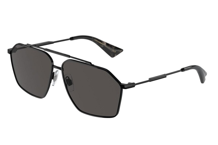 Okulary przeciwsłoneczne Dolce & Gabbana DG2303 01/87 Pilotki (Aviator) Czarne