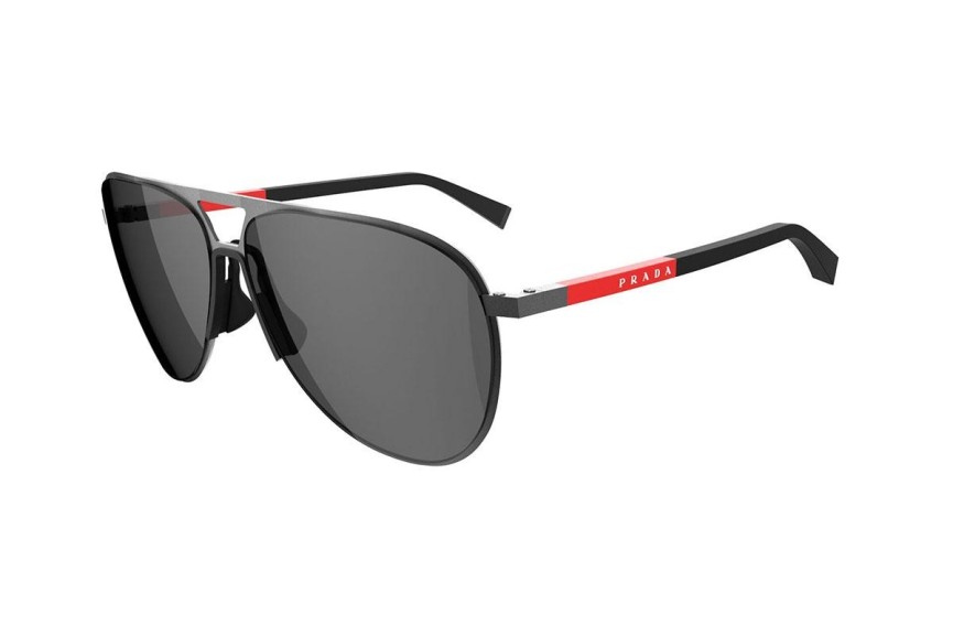 Okulary przeciwsłoneczne Prada Linea Rossa PS53ZS 1BO06F Pilotki (Aviator) Czarne