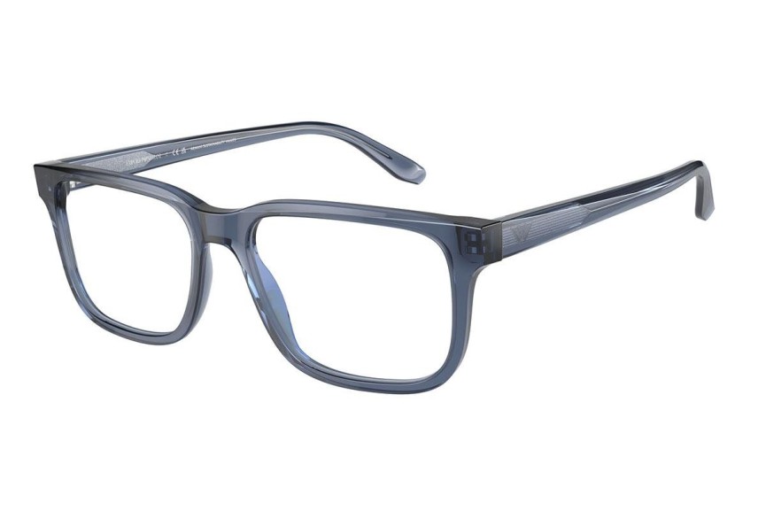 Okulary korekcyjne Emporio Armani EA3218 5072 Kwadratowe Niebieskie