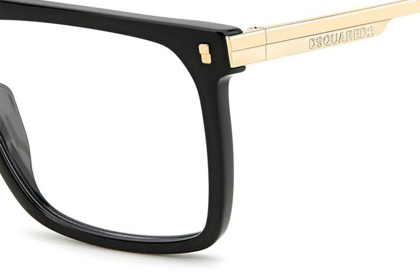 Okulary korekcyjne Dsquared2 D20122 2M2 Flat Top Czarne