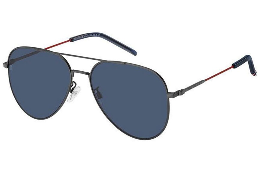 Okulary przeciwsłoneczne Tommy Hilfiger TH2111/G/S R80/KU Pilotki (Aviator) Szare