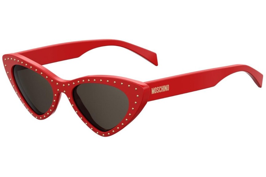 Okulary przeciwsłoneczne Moschino MOS006/S C9A/IR Kocie oczy Czerwone