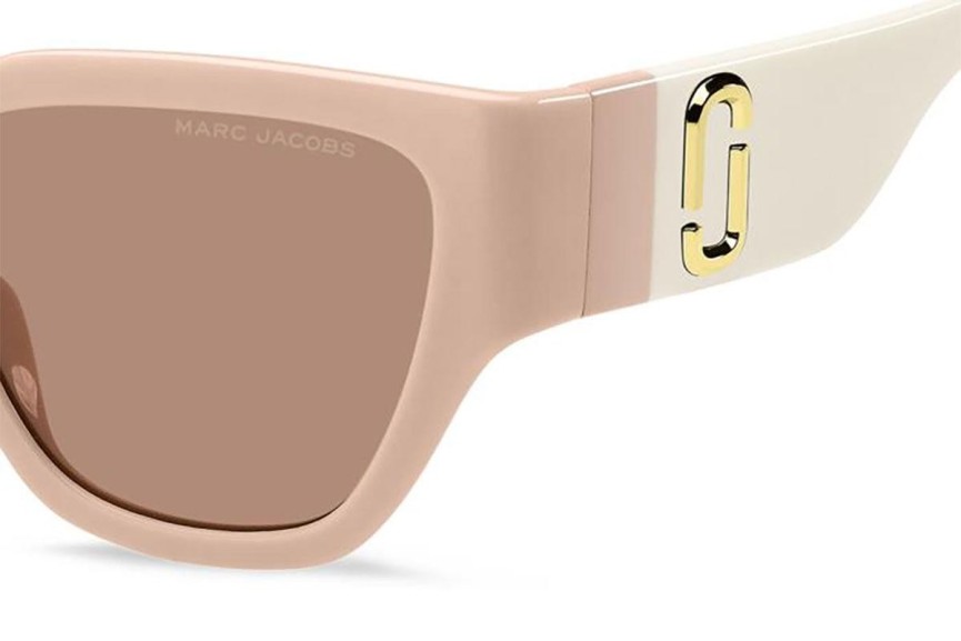 Okulary przeciwsłoneczne Marc Jacobs MARC724/S FWM/4S Prostokątne Różowe