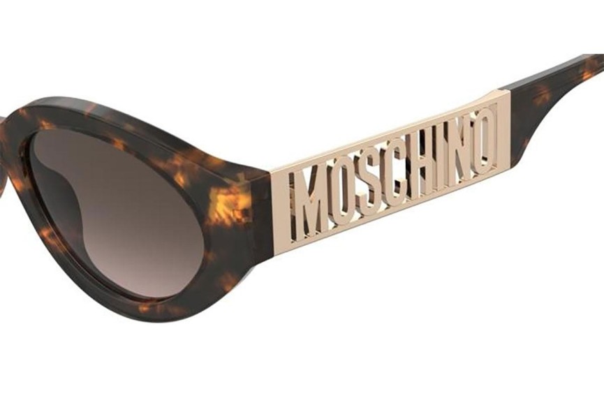 Okulary przeciwsłoneczne Moschino MOS160/S 086/HA Owalne Havana