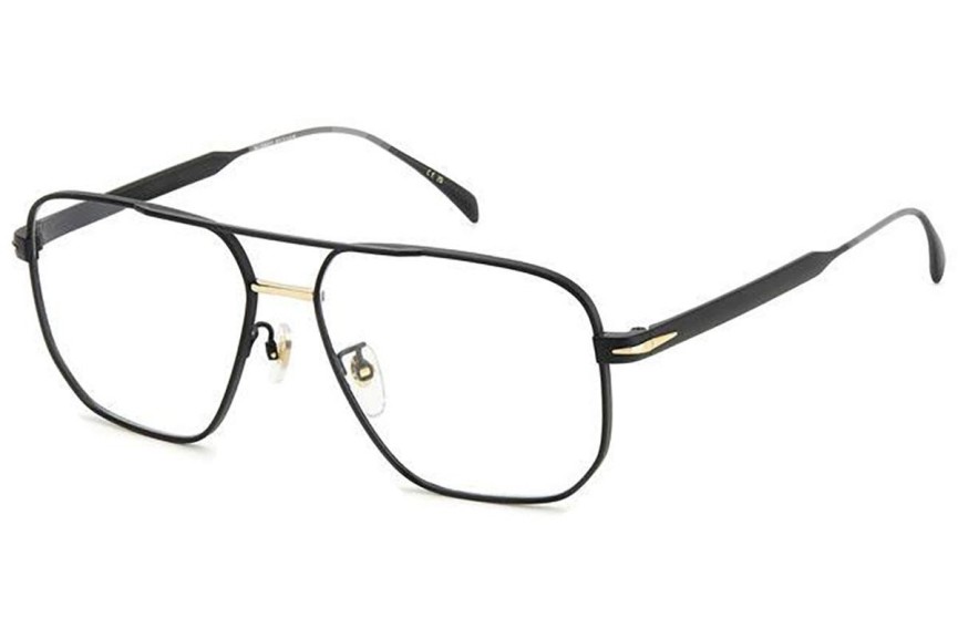 Okulary korekcyjne David Beckham DB7124 2M2 Prostokątne Czarne