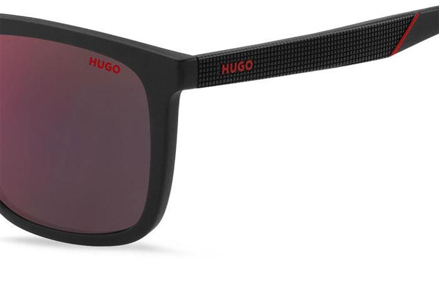 Okulary przeciwsłoneczne HUGO HG1304/S 807/AO Flat Top Czarne