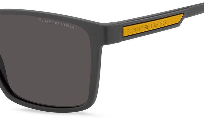 Okulary przeciwsłoneczne Tommy Hilfiger TH2088/S FRE/IR Prostokątne Szare