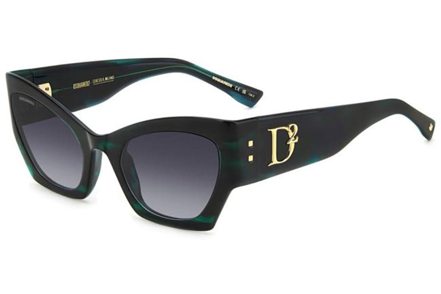 Okulary przeciwsłoneczne Dsquared2 D20132/S 6AK/9O Kocie oczy Zielone