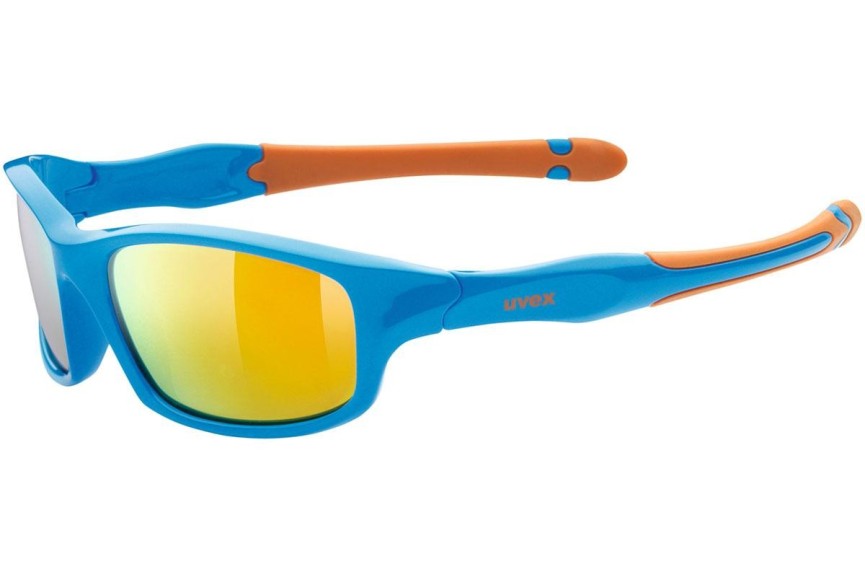 Okulary przeciwsłoneczne uvex sportstyle 507 Blue / Orange S3 Kwadratowe Niebieskie