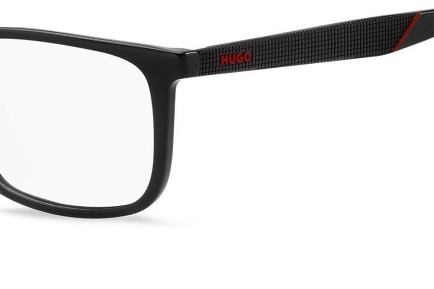 Okulary korekcyjne HUGO HG1307 807 Prostokątne Czarne