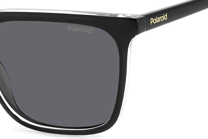 Okulary przeciwsłoneczne Polaroid PLD4163/S 7C5/M9 Polarized Pilotki (Aviator) Czarne