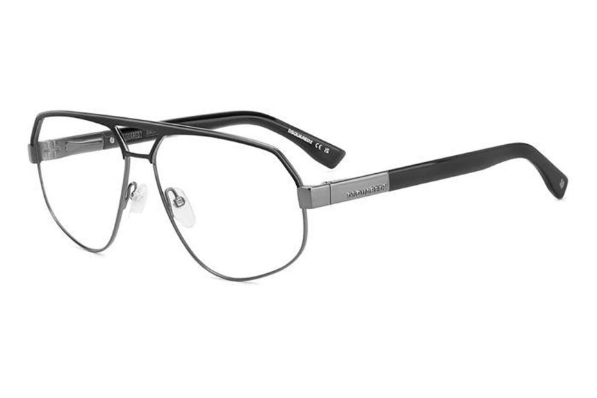 Okulary korekcyjne Dsquared2 D20121 V81 Kwadratowe Szare