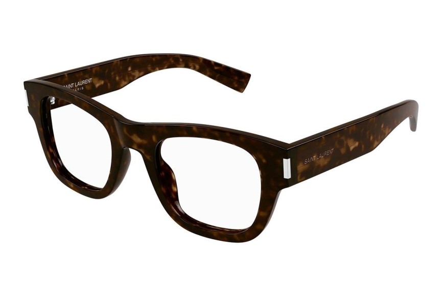 Okulary korekcyjne Saint Laurent SL698 002 Prostokątne Havana