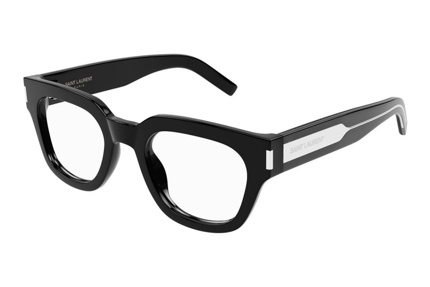 Okulary korekcyjne Saint Laurent SL661 001 Prostokątne Czarne