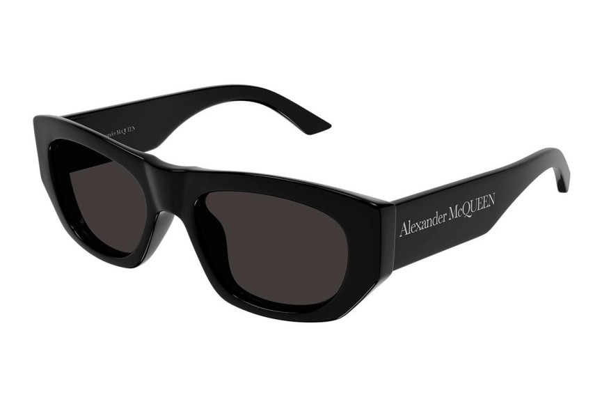 Okulary przeciwsłoneczne Alexander McQueen AM0450S 001 Prostokątne Czarne