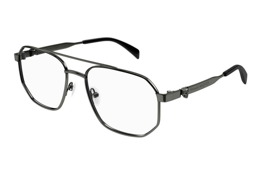 Okulary korekcyjne Alexander McQueen AM0459O 001 Pilotki (Aviator) Szare