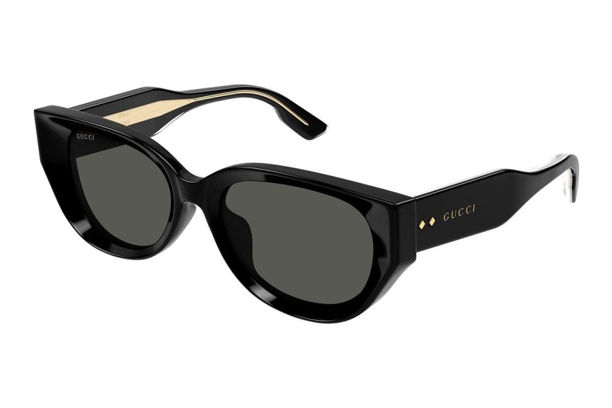 Okulary przeciwsłoneczne Gucci GG1532SA 001 Kocie oczy Czarne