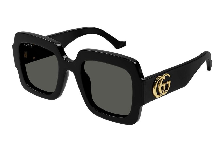 Okulary przeciwsłoneczne Gucci GG1547S 001 Prostokątne Czarne