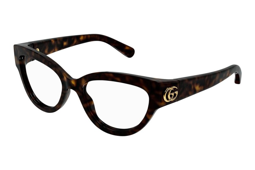 Okulary korekcyjne Gucci GG1598O 002 Kocie oczy Havana