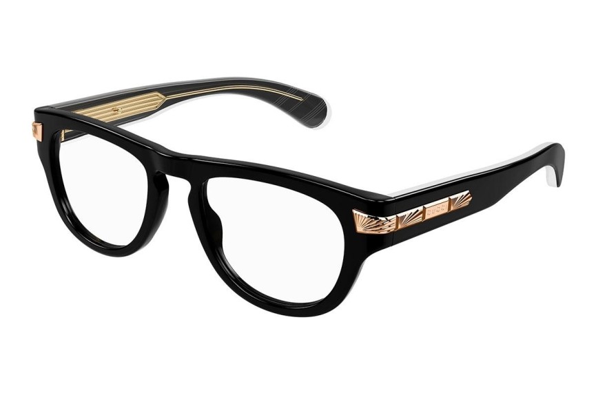 Okulary korekcyjne Gucci GG1519O 001 Okrągłe Czarne