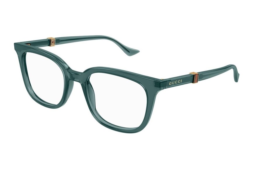 Okulary korekcyjne Gucci GG1497O 007 Kwadratowe Zielone