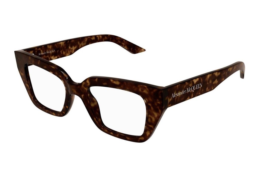 Okulary korekcyjne Alexander McQueen AM0453O 002 Kocie oczy Havana