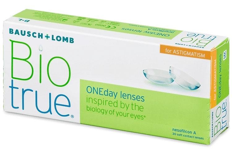 Soczewki kontaktowe Dzienne Biotrue ONE Day for Astigmatism (30 soczewek)